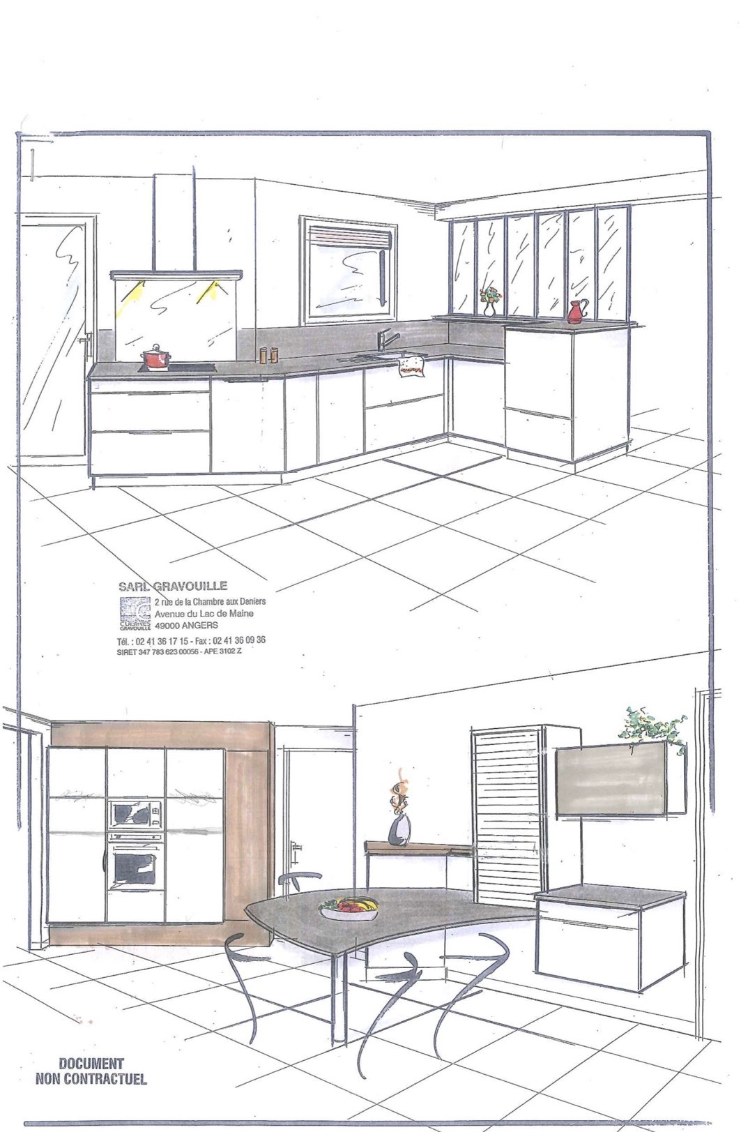 Plan de conception de cuisine