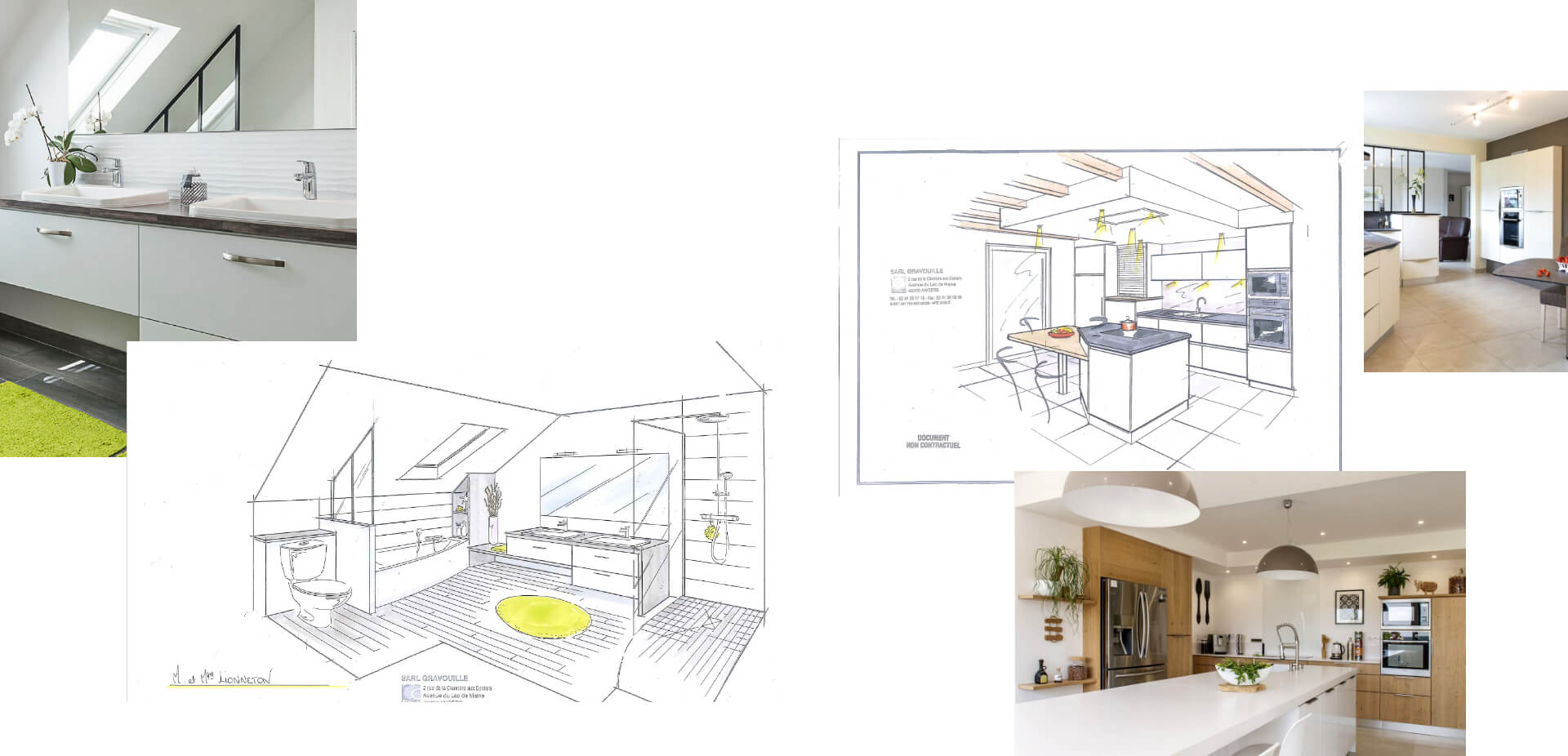 Croquis Créations Gravouille Architecte d'intérieur à Angers (49) et Nantes (44)