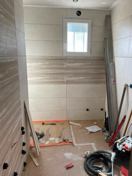 Salle de bain - pendant les travaux